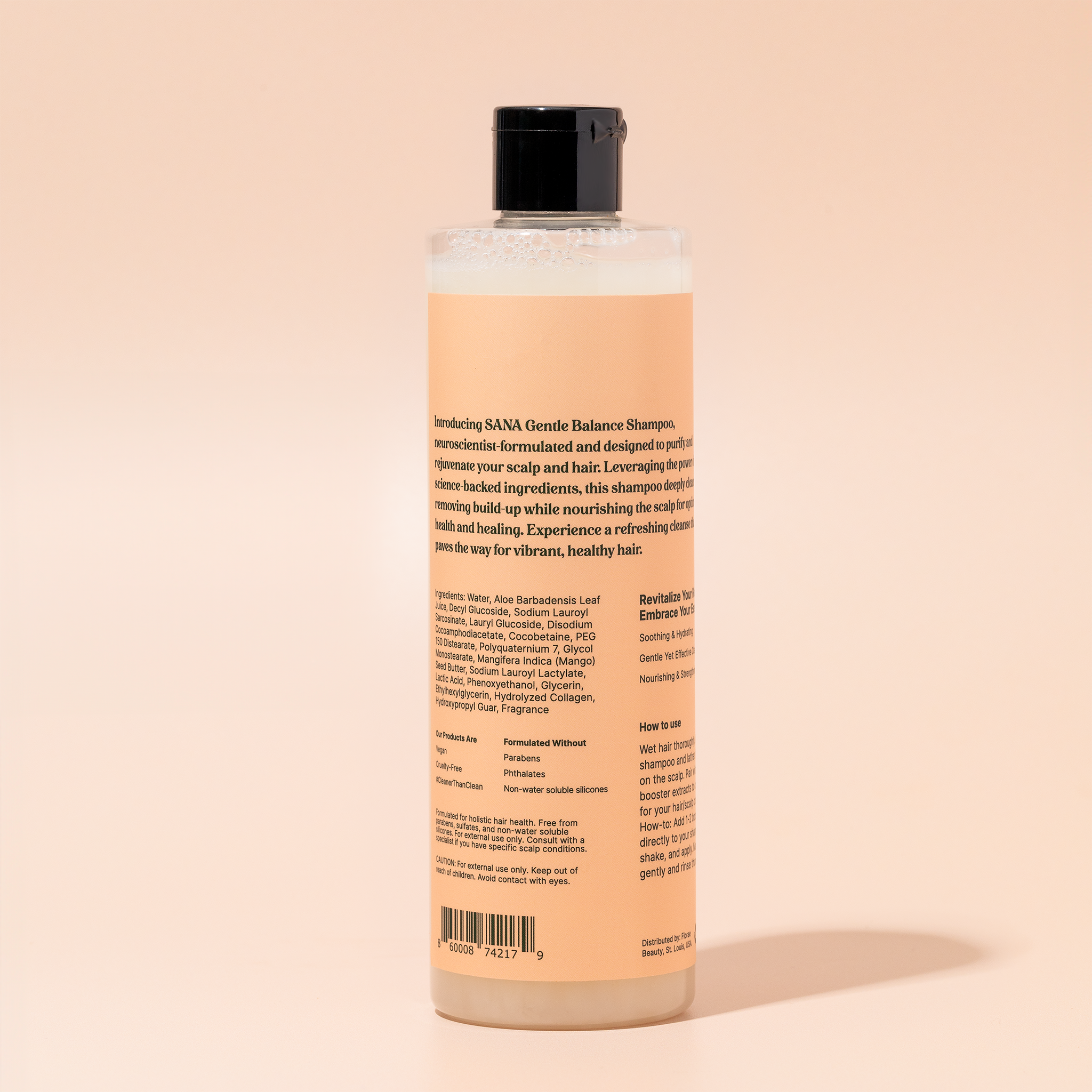 SANA Gentle Balance Shampoo - Infused w/ Hydrolyzed Collagen