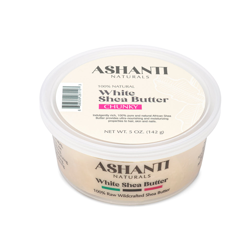 ASHANTI NATURALS 100% White Shea Butter- Chunky