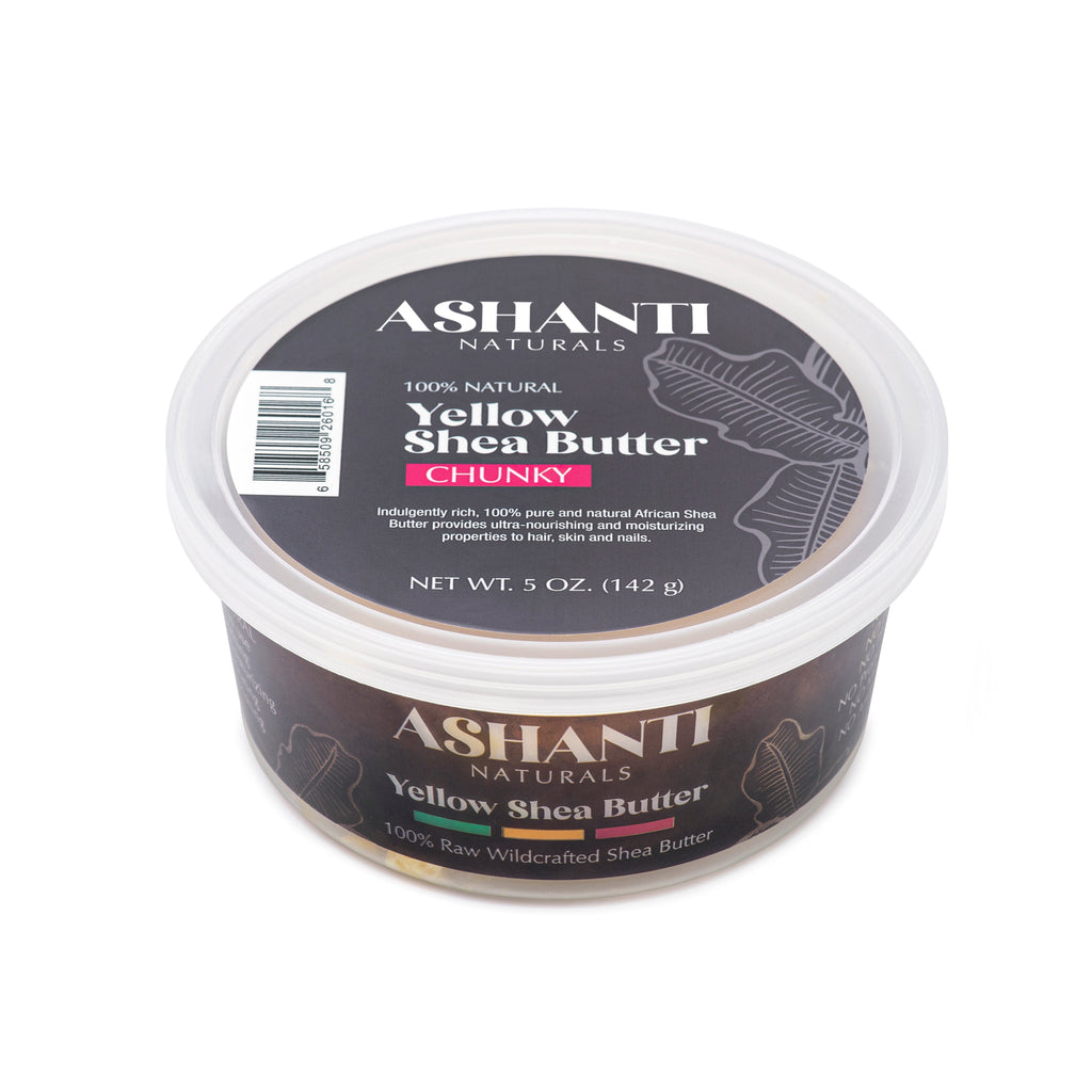 ASHANTI NATURALS 100% Yellow Shea Butter - Chunky