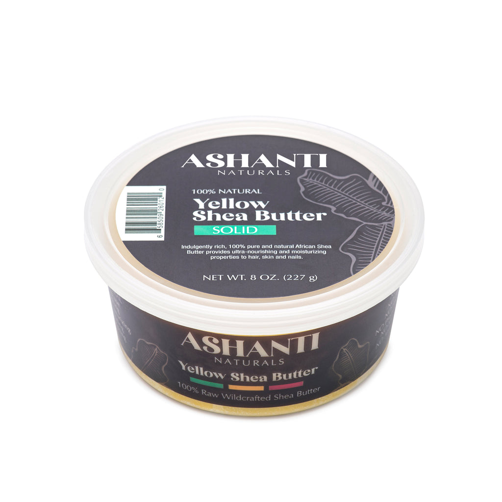 ASHANTI NATURALS 100% Yellow Shea Butter - Solid