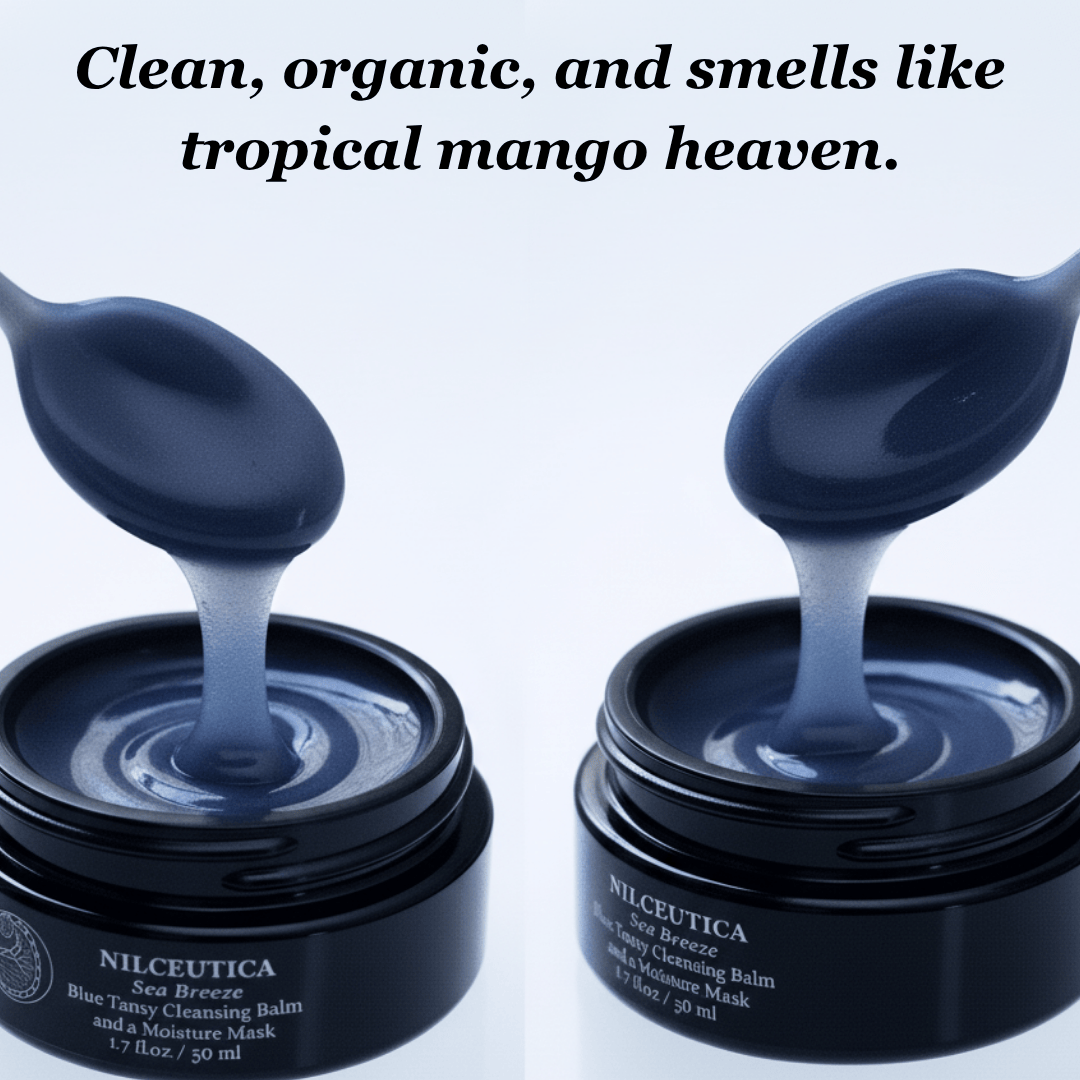 Sea Breeze Moisturizing Blue Tansy Cleansing Balm and a Moisture Mask