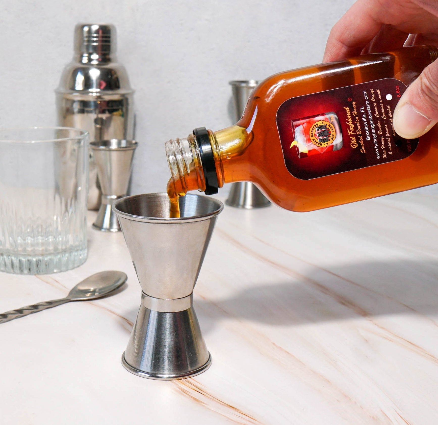 Old Fashion Smoked Bourbon Honey