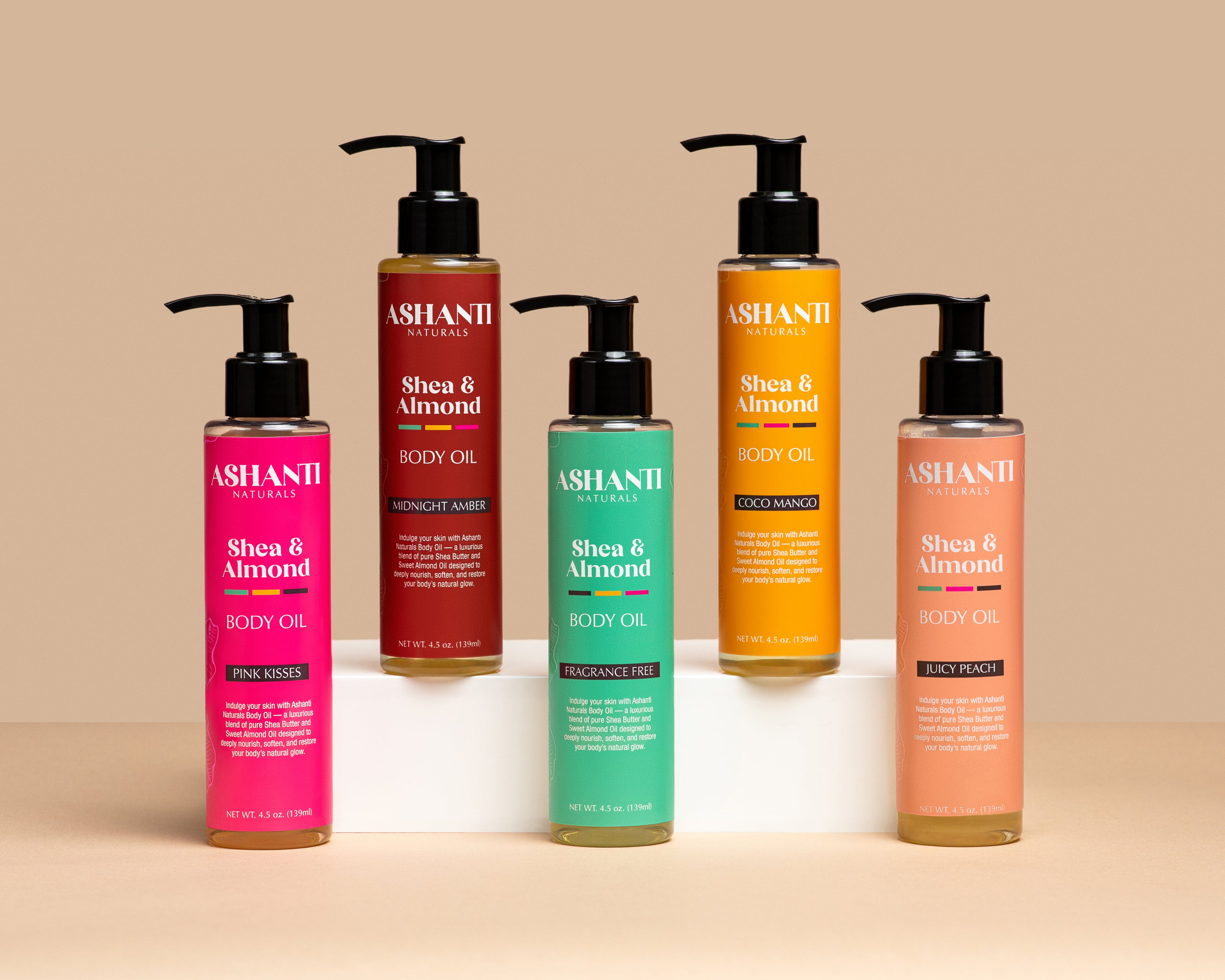 ASHANTI NATURALS Shea & Sweet Almond Body Oil - Coco Mango