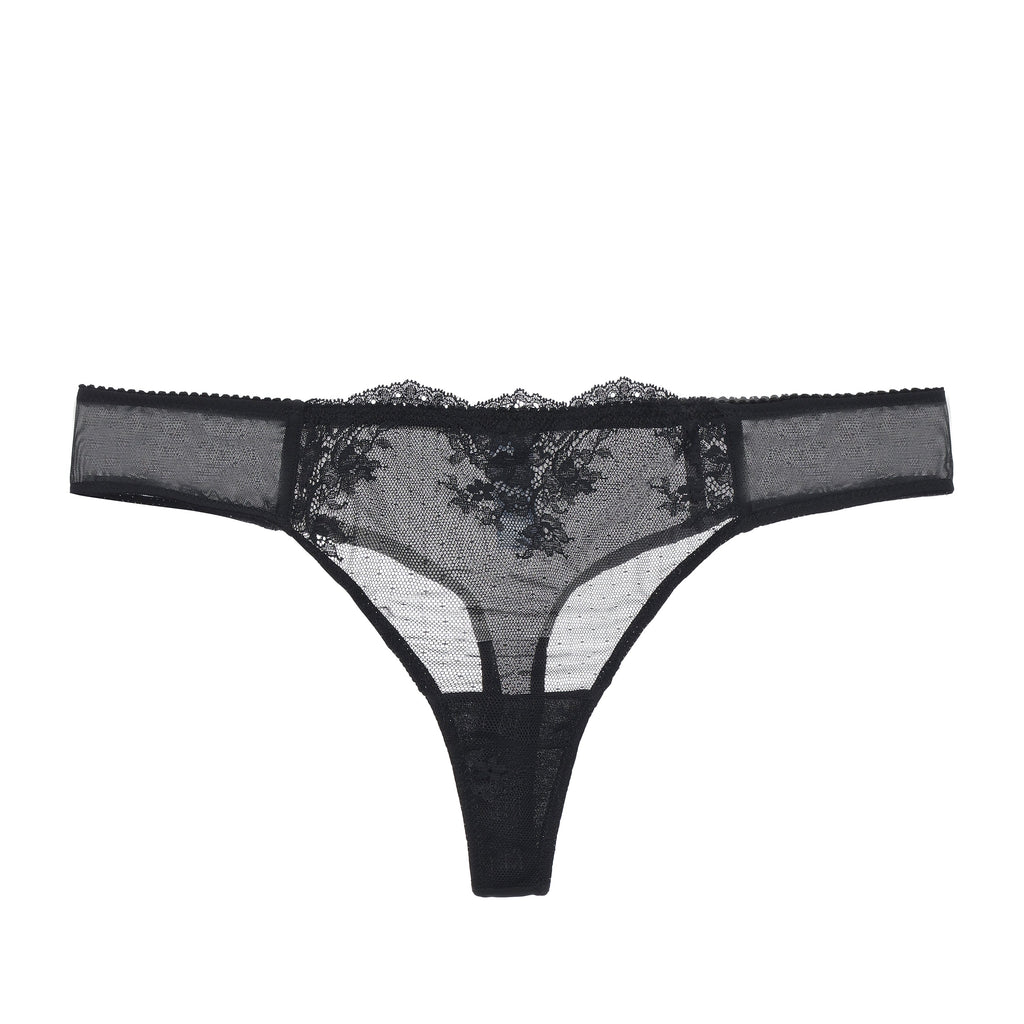 Kim Stretch Lace & Mesh Thong
