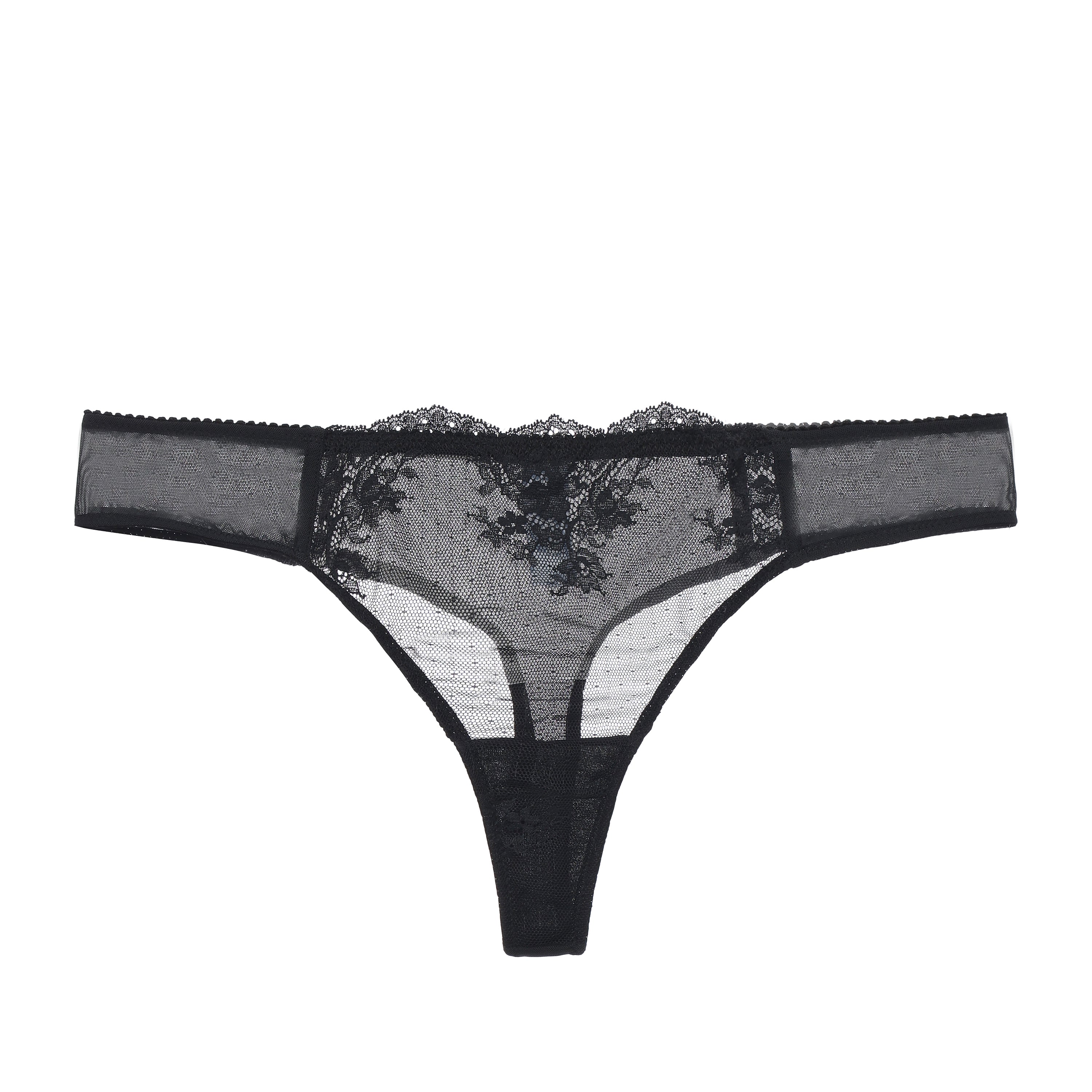 Kim Stretch Lace & Mesh Thong