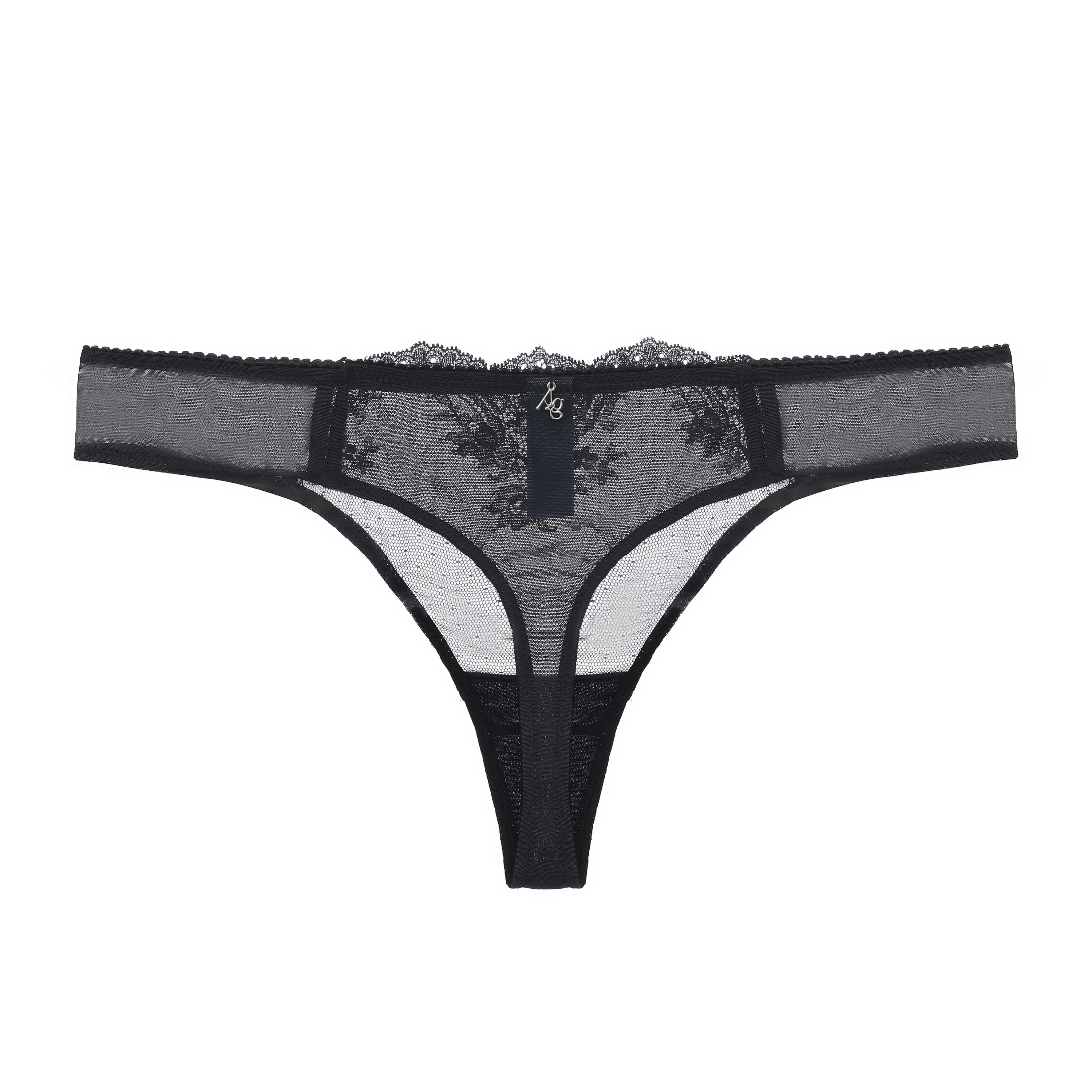 Kim Stretch Lace & Mesh Thong