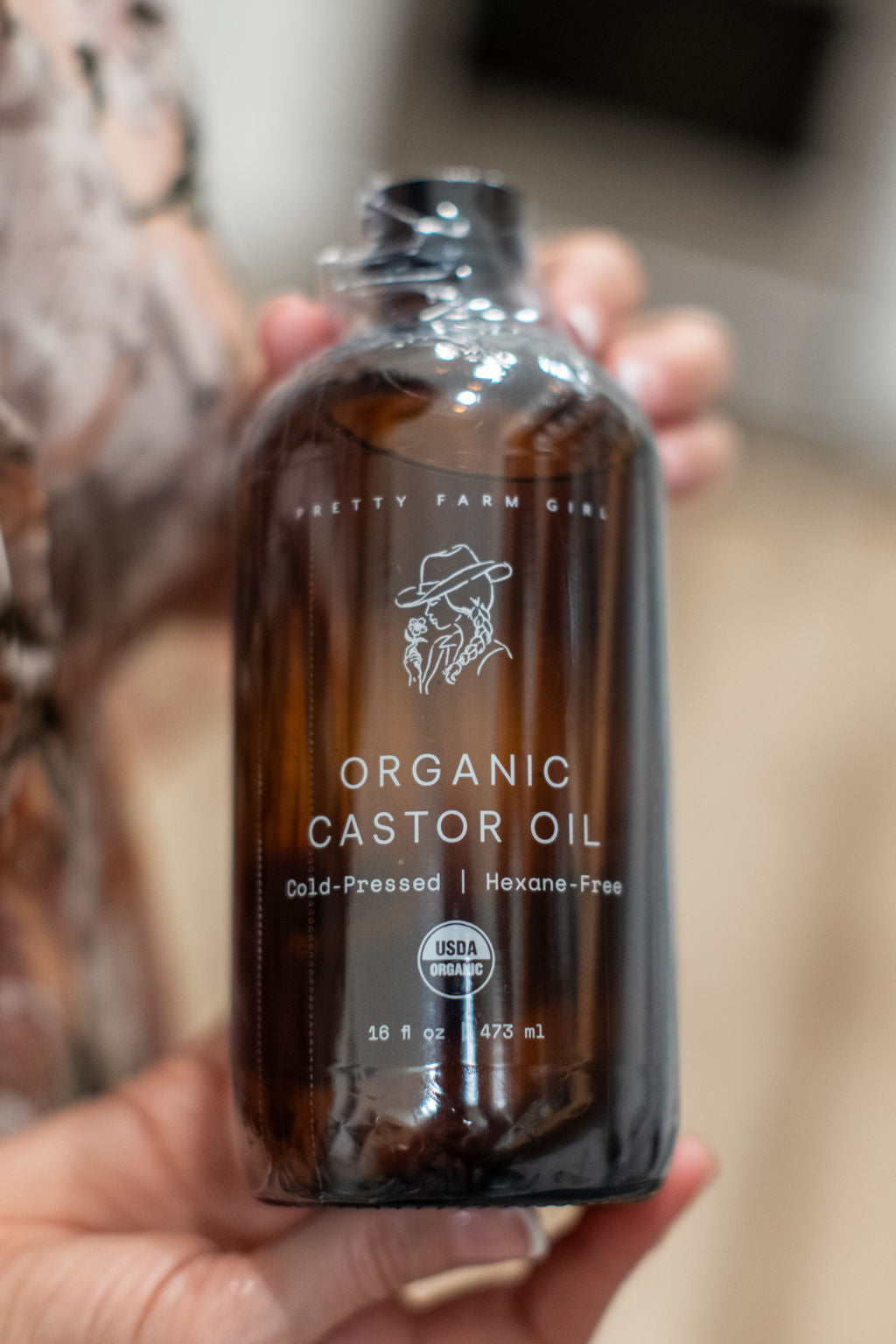 Pure Organic Cold Pressed Hexane-Free Castor Oil