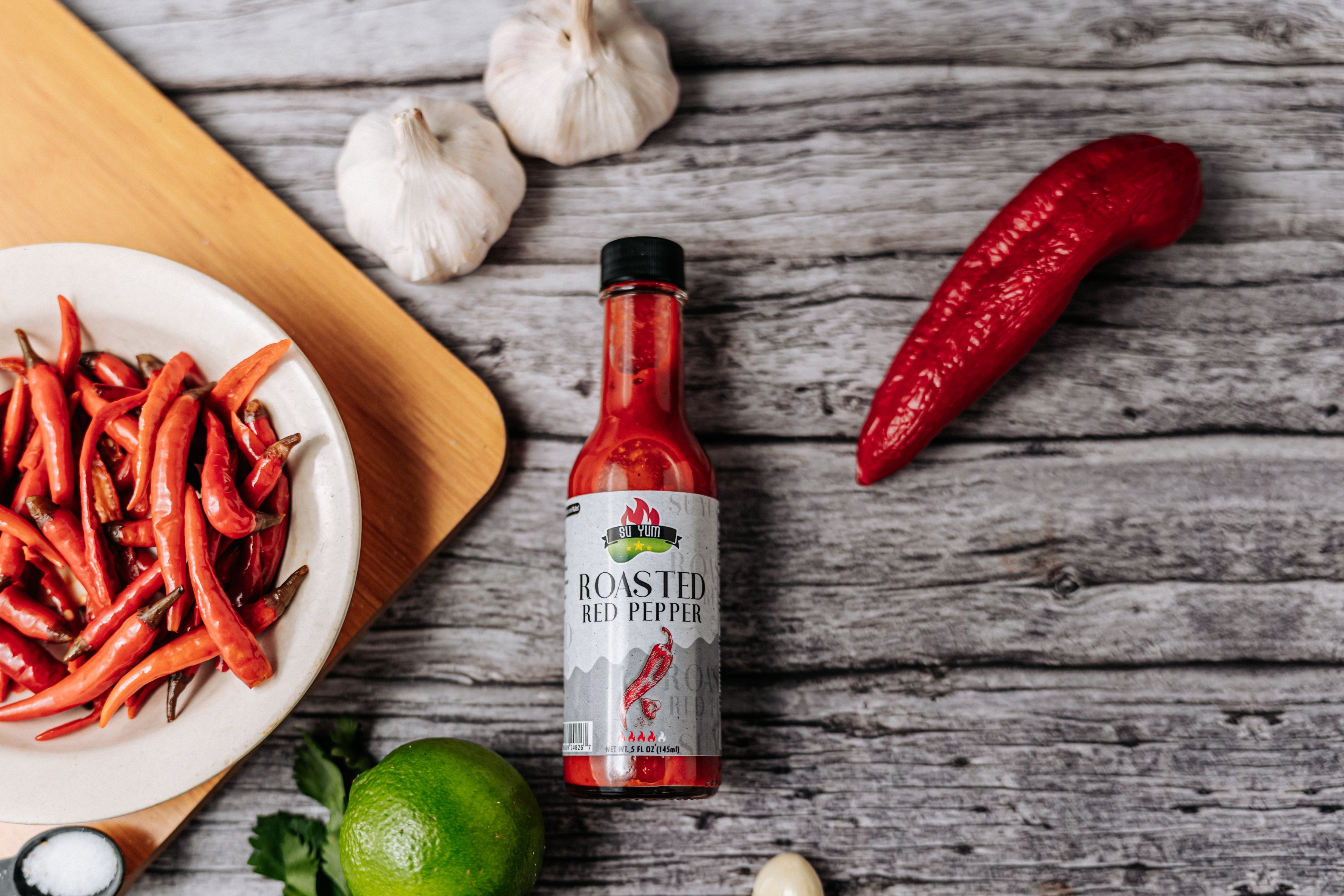 Roasted Red Pepper Hot Sauce