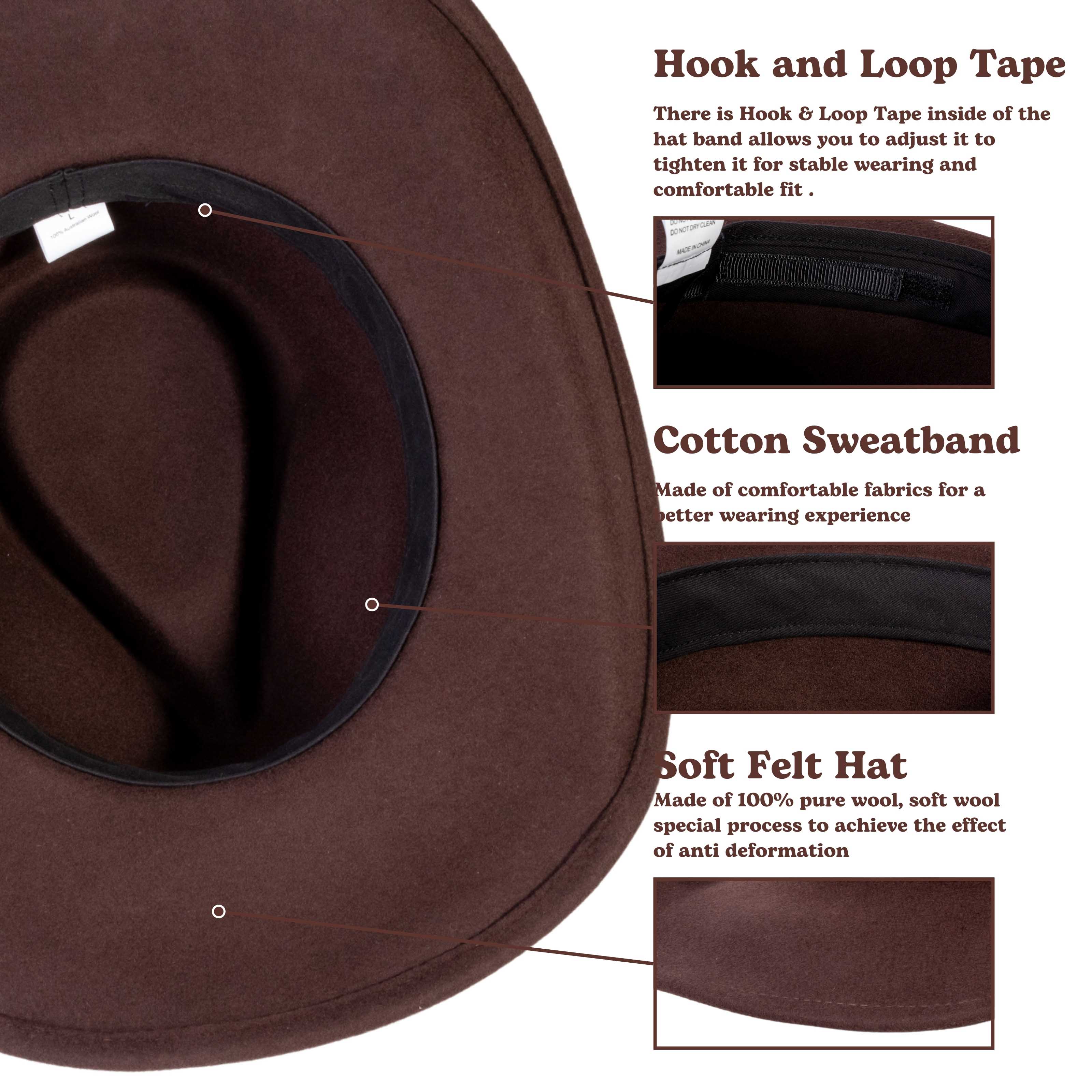 Canyon Dark Coffee Felt Cowboy Hat