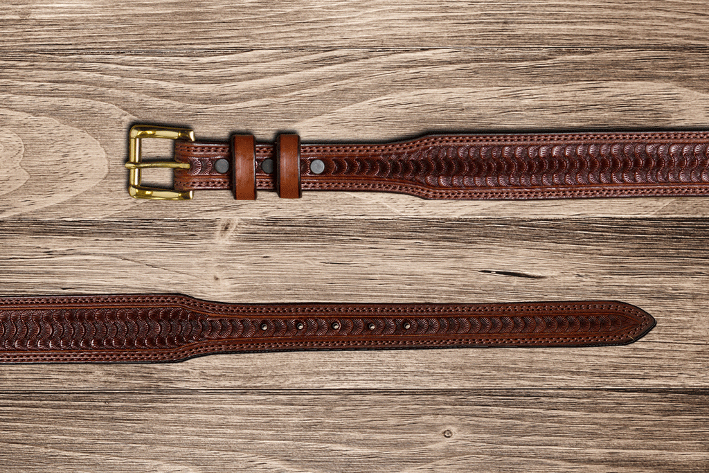 Chocolate Swirl Tapered Belt