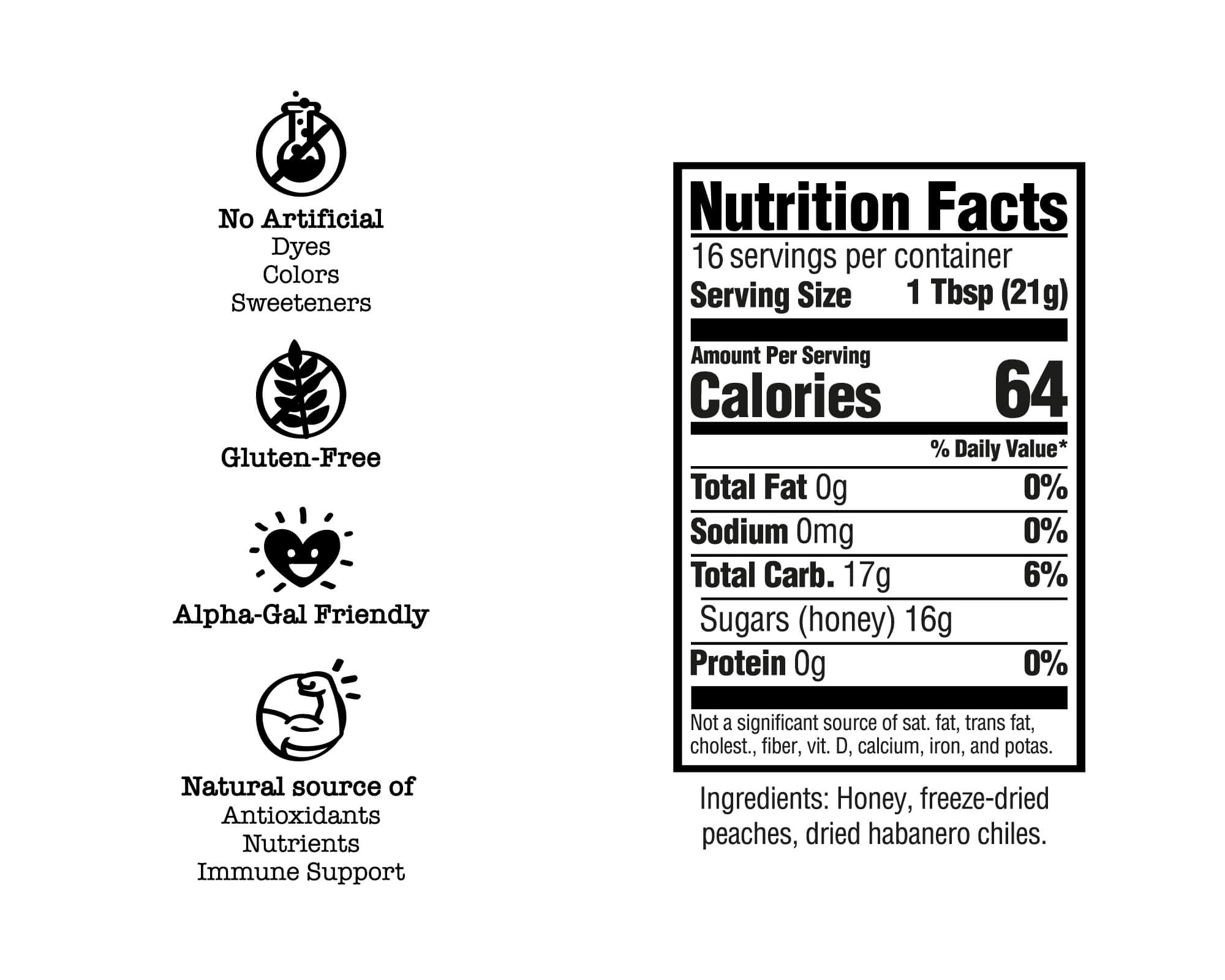 Peach Habanero Honey Drizzler