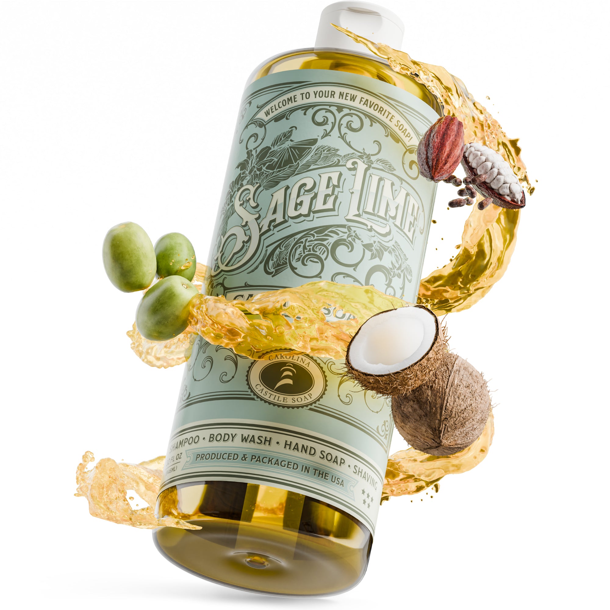 Sage Lime Castile Soap