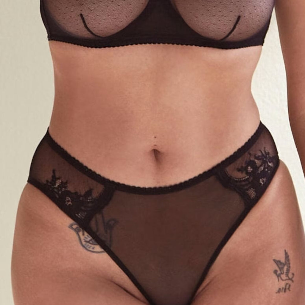 Kim Stretch Lace & Mesh Hipster Brief