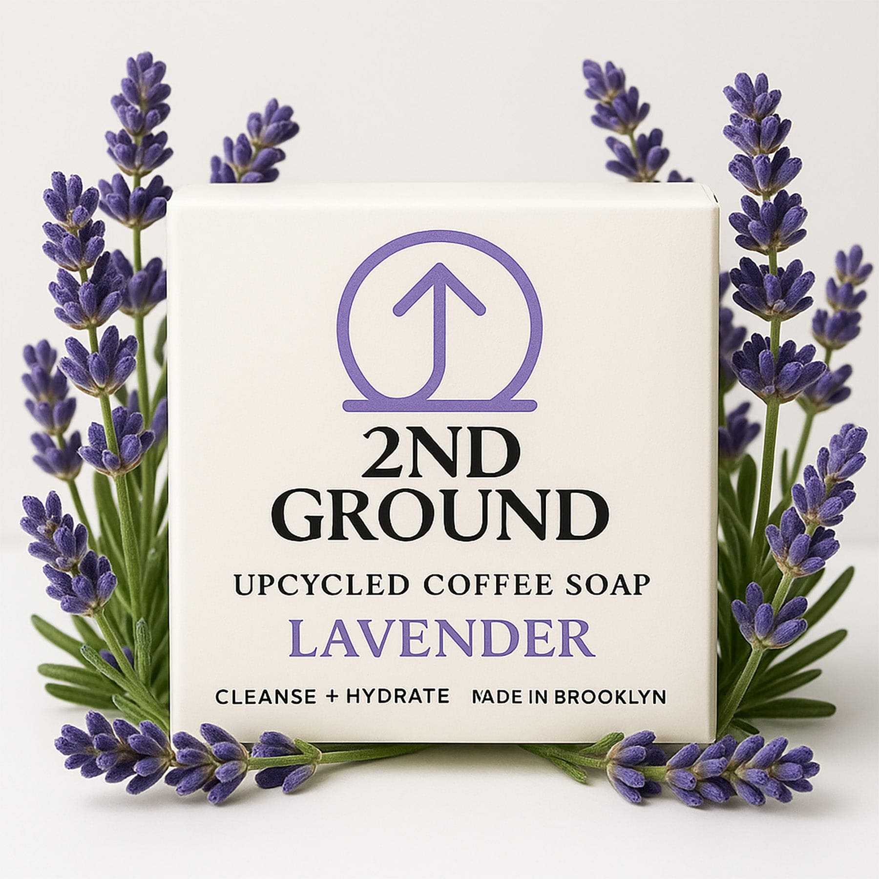 Lavender Upcycled Coffee Soap – Cleanse + Hydrate
