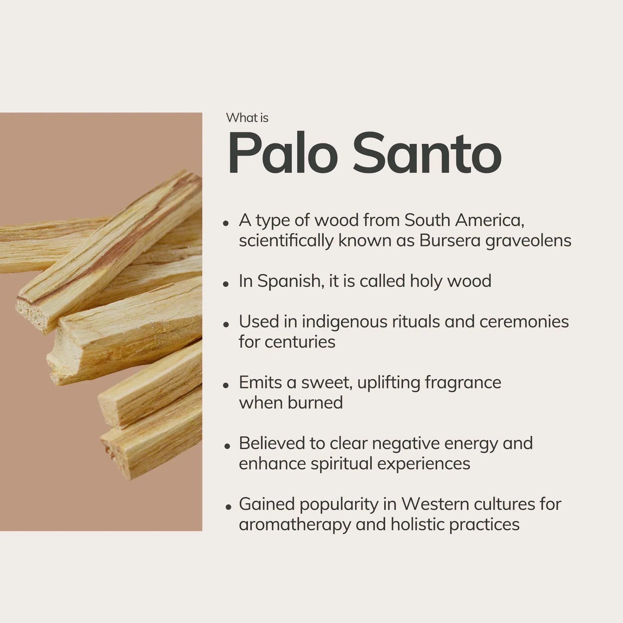 Peruvian Palo Santo Sticks (6 pieces)