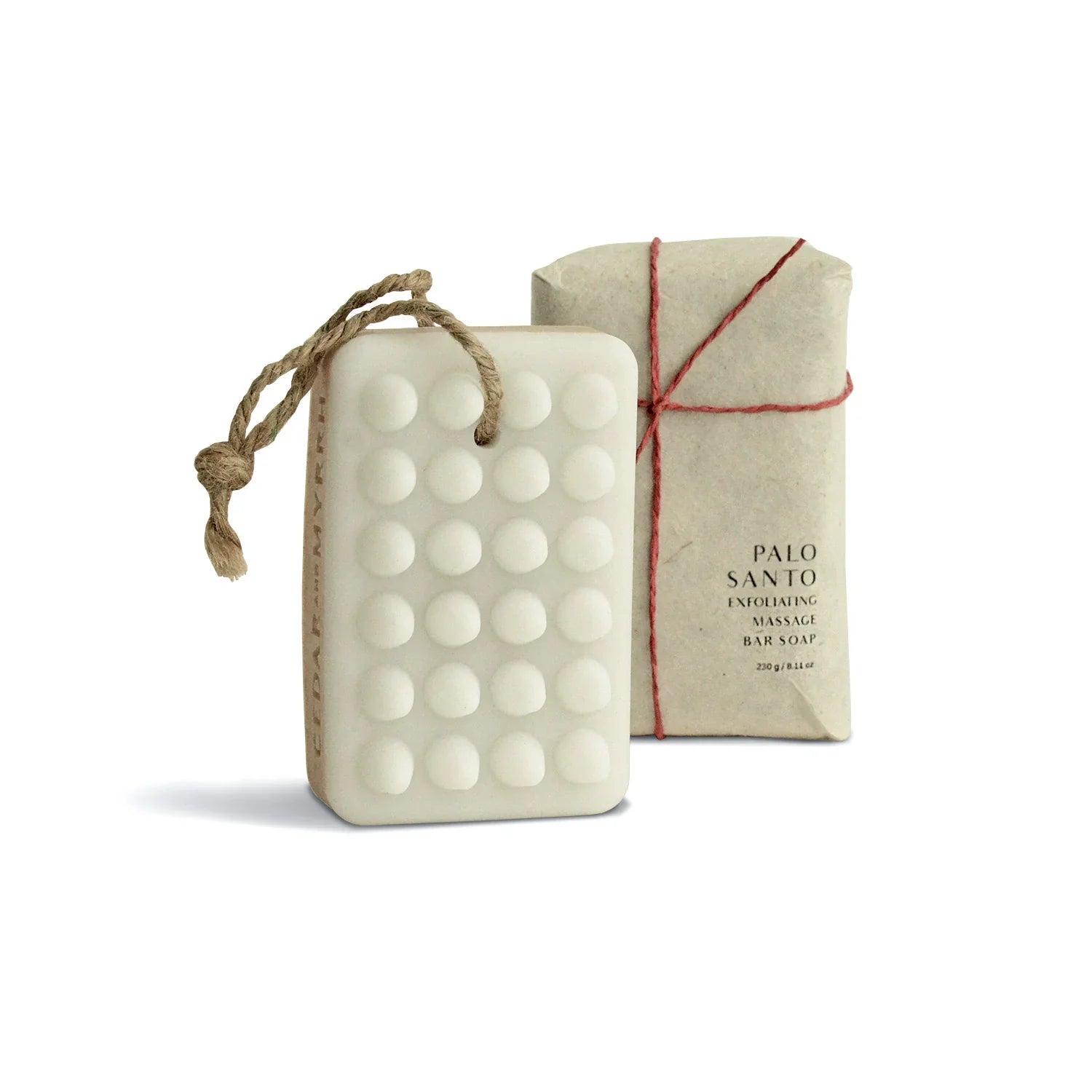 LIMITED Palo Santo Exfoliating Massage Bar Soap - Hand-wrapped Version