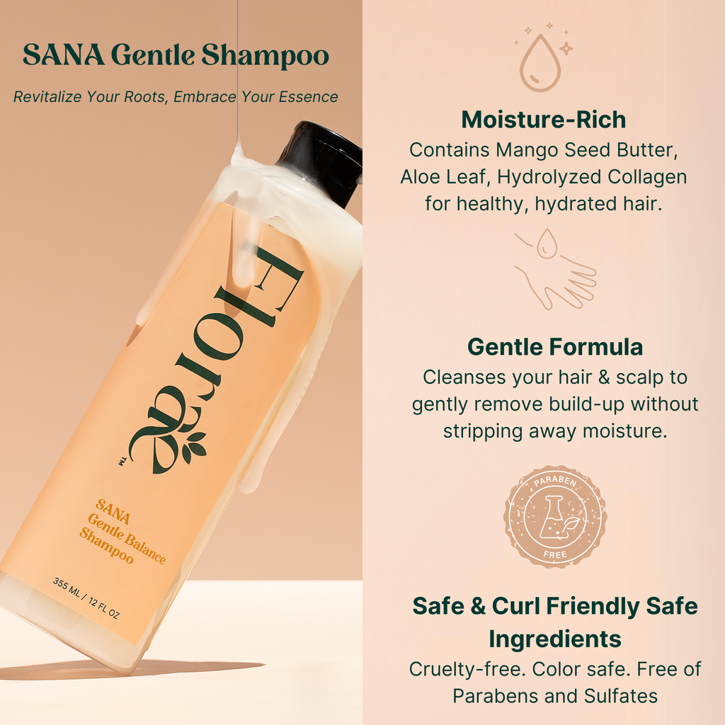 SANA Gentle Balance Shampoo - Infused w/ Hydrolyzed Collagen